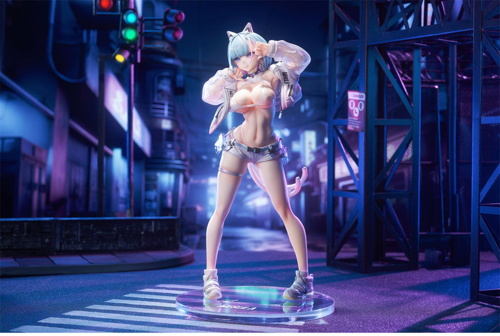 Bibi Buttons T-TRACK Original Artwork Near-Future Nekomatsuri MIU Figure
