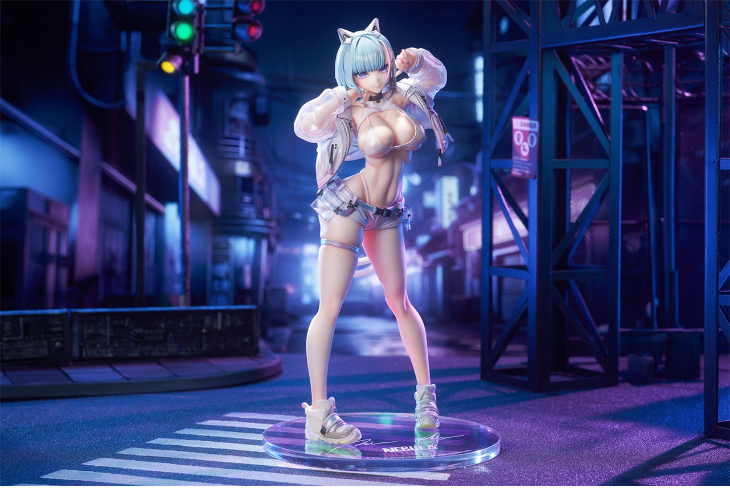 Bibi Buttons T-TRACK Original Artwork Near-Future Nekomatsuri MIU Figure