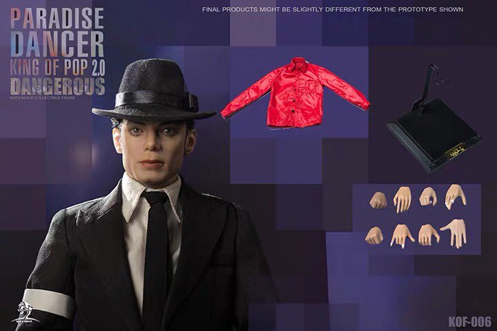 King of Figure KOF 1/6 Paradise Dancer 2.0 Jackson's Dangerous Journey Hair Transplant Action Figure