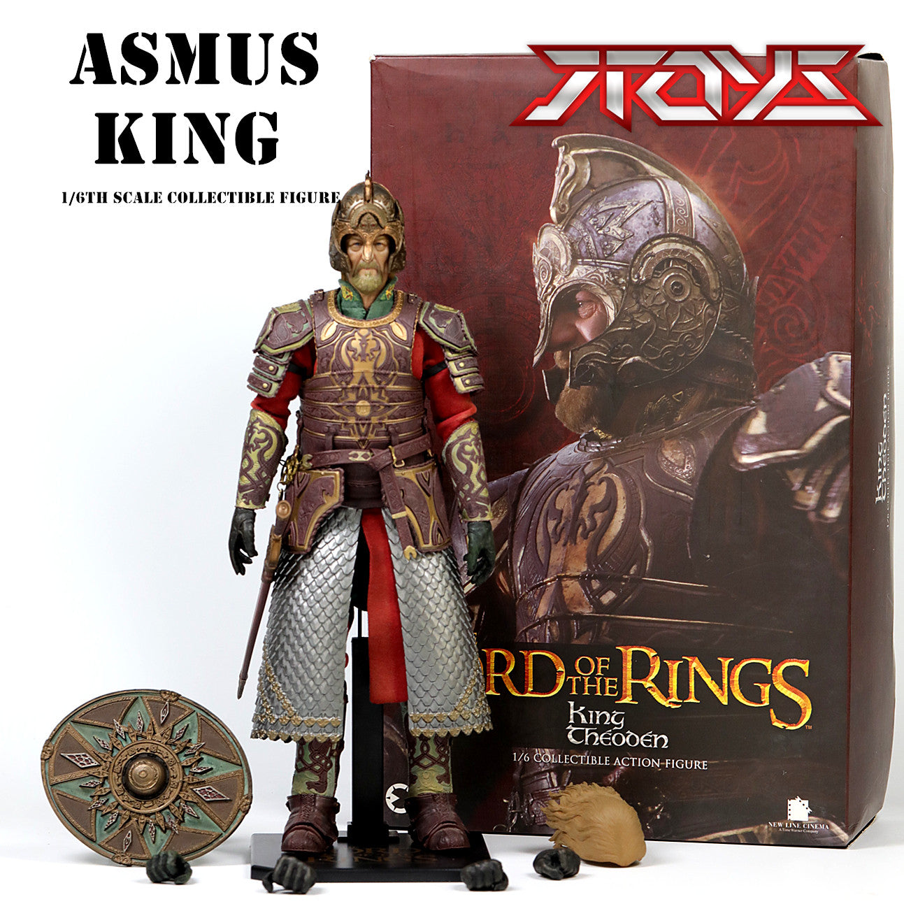 Asmus Toys 1/6 Der Herr der Ringe König von Rohan Theoden Theoden Actionfigur