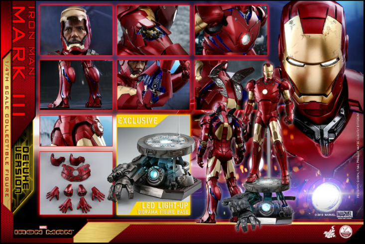 HT 1/4 Iron Man MARK III Große MK3 Deluxe Edition QS012 Actionfigur