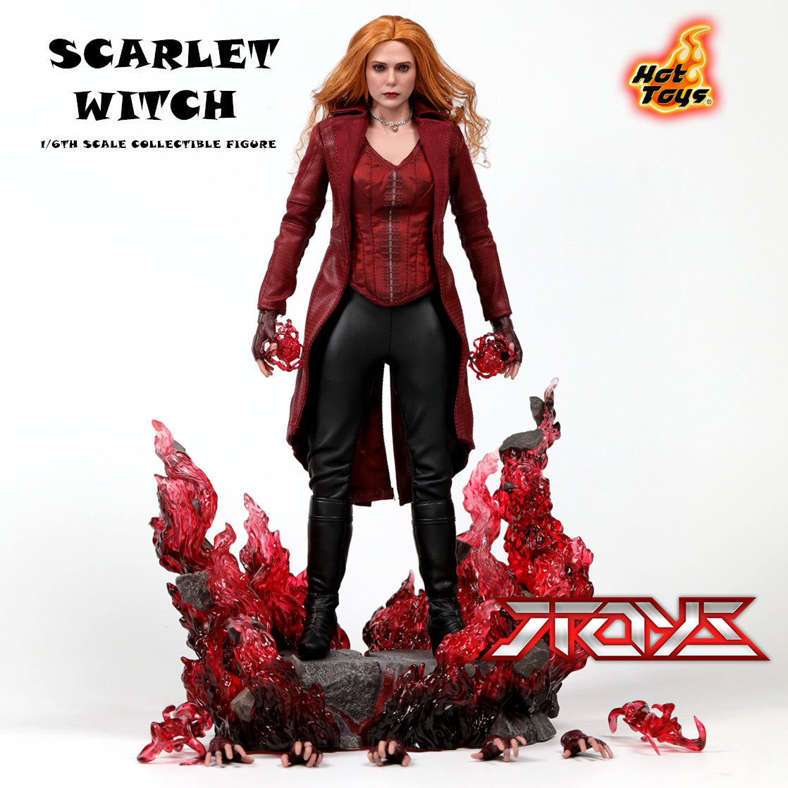 Ht Dx35 DX36 1/6 Avengers: Endgame Scarlet Witch Haartransplantations-Version Actionfigur