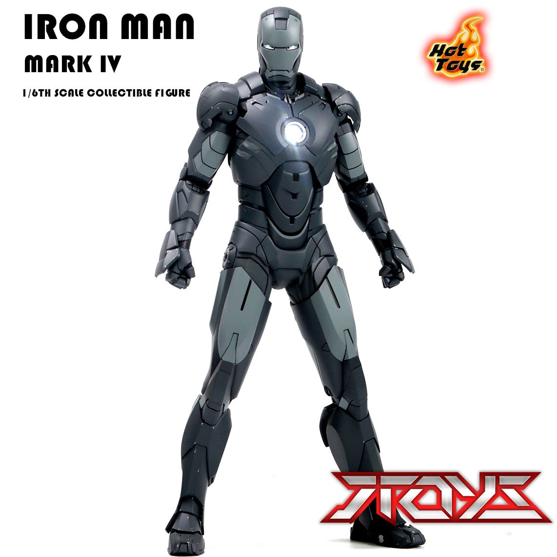 HT Hot Toys MK4 (Mark 4) 1/6 Scale â€“ Gray Version (2011 Convention Exclusive) â€“ MMS153 â€“ Non-Diecast