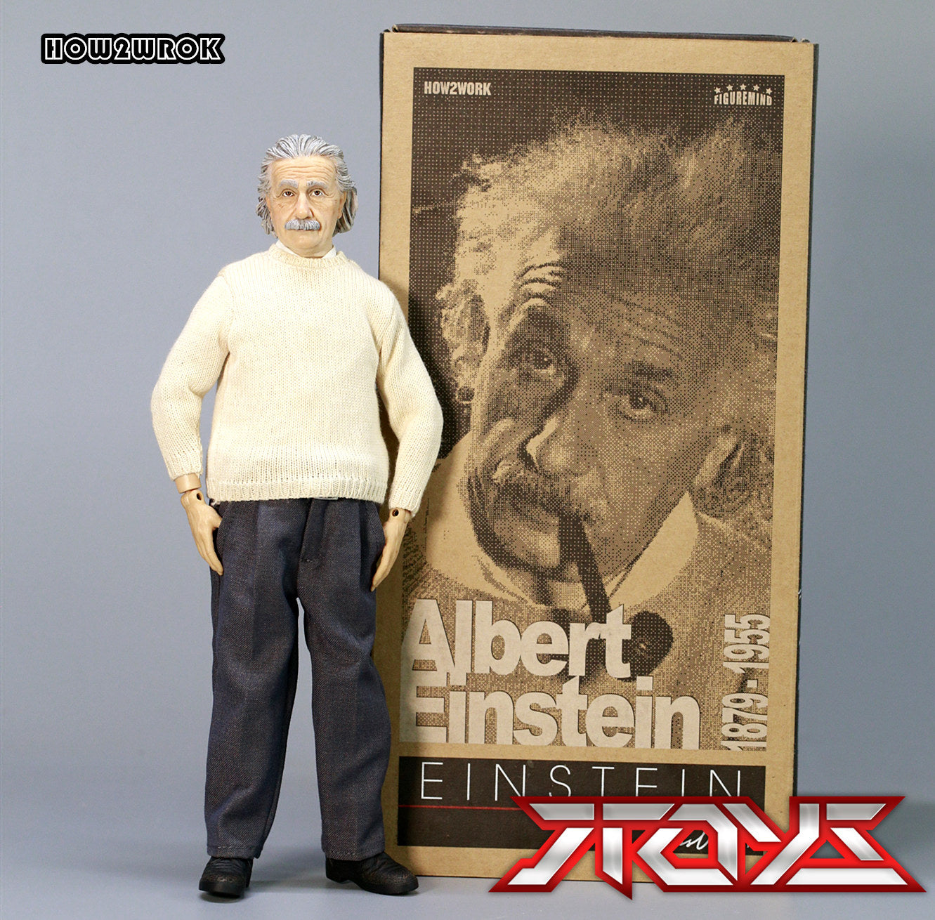 HOW2WORK 1/6 Albert Einstein 1.0 Modellfigur
