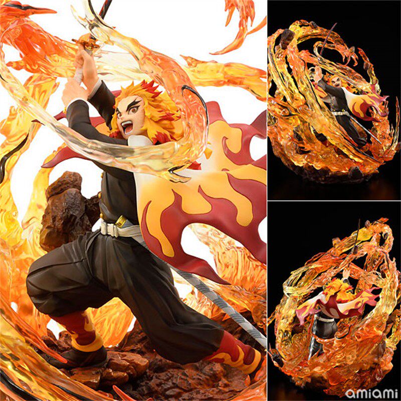 BellFine: Demon Slayer: Kimetsu no Yaiba – Mugen Train Arc – Kyojuro Rengoku Figur (DX Edition)