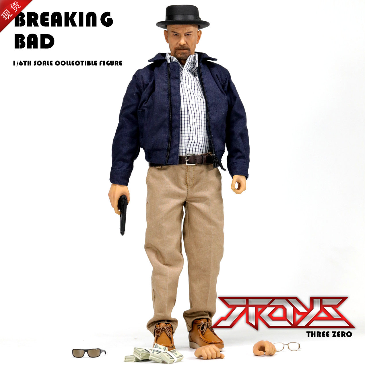 ThreeZero 3A Breaking Bad Heisenberg 1/6 Walt Cranston action figure