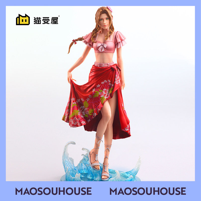 SE STATIC ARTS: Final Fantasy VII Rebirth — Aerith (Badeanzug-Version) Lizenzierte Version