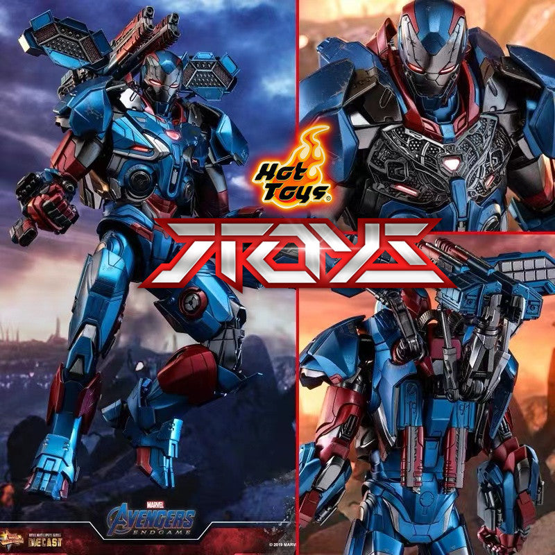 HOTTOYS 1/6 Legierung Avengers 4 Iron Patriot War Machine Actionfigur