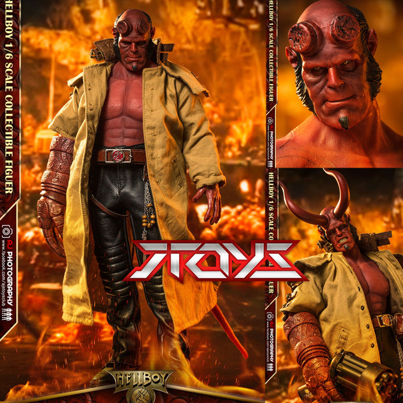 ARTOYS 1/6 Hell man HELLBOY Actionfiguren mit vier Kopfskulpturen