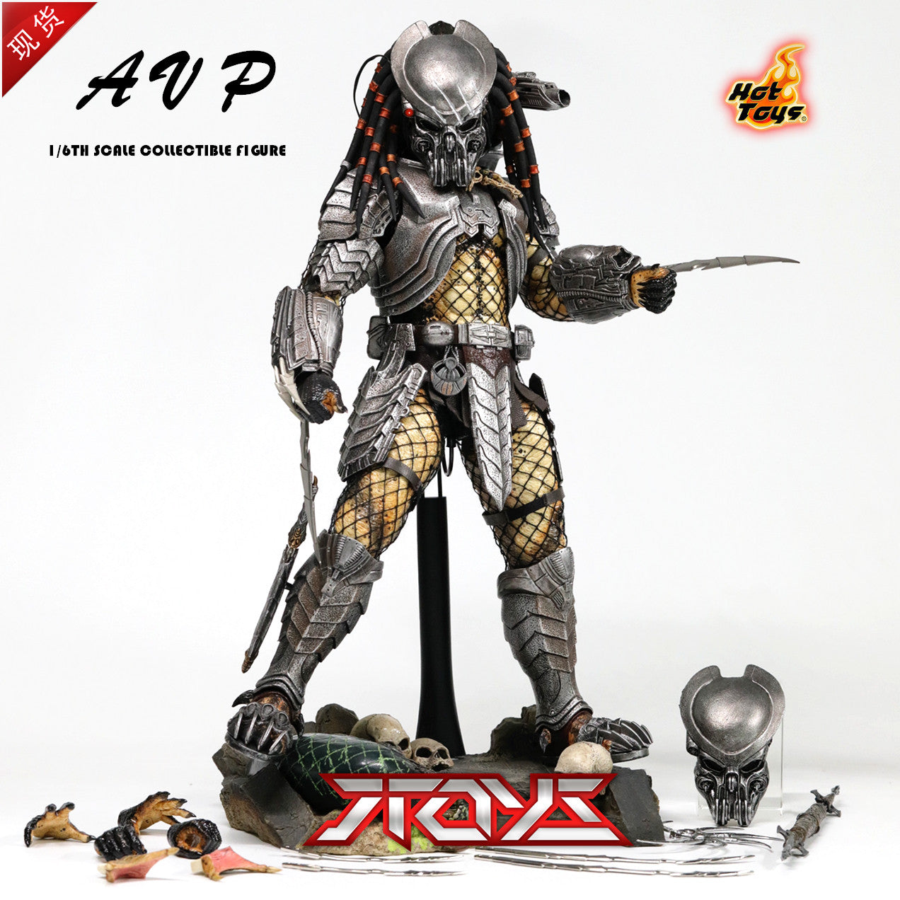 HotToys 1/6 MMS221 Alien vs. Predator Celtic Captain 2.0 Actionfigur