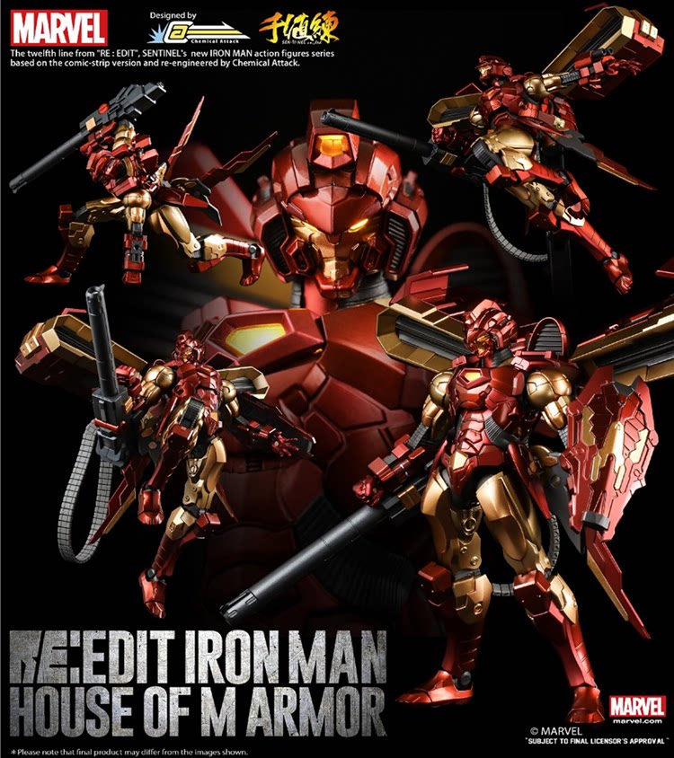 Sentinel RE:EDIT 12 — Iron Man: Modular Armor Figuren