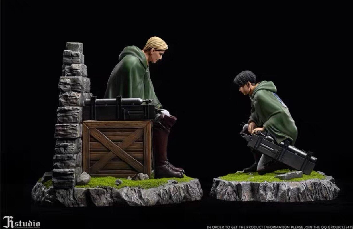 JR Studio — Attack on Titan: Captain Levi & Commander Erwin Statuen/Figuren
