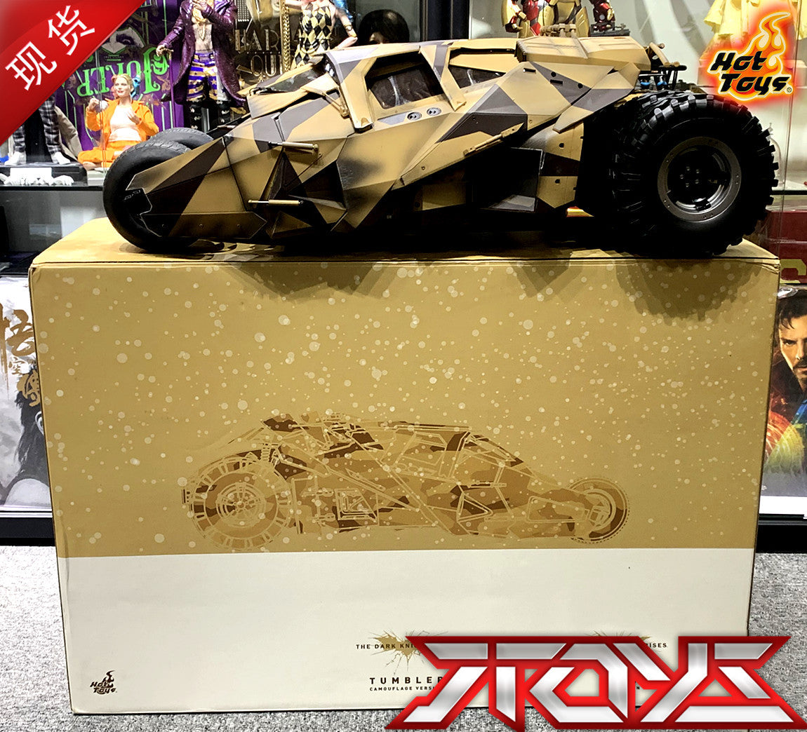 HOTTOYS HT MMS184 The Dark Knight Rises Camouflage Batmobile Bane Fahrzeug Actionfigur