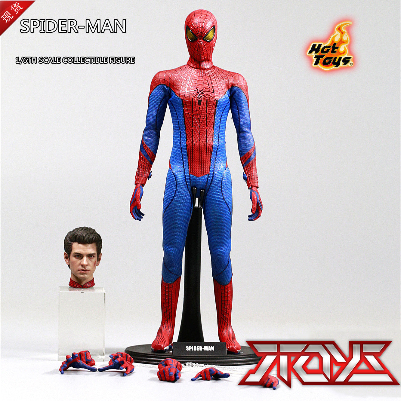 HOTTOYS HT 1/6 MMS179 The Amazing Spider-Man 1.0 Peter Parker Andrew Figur Actionfigur