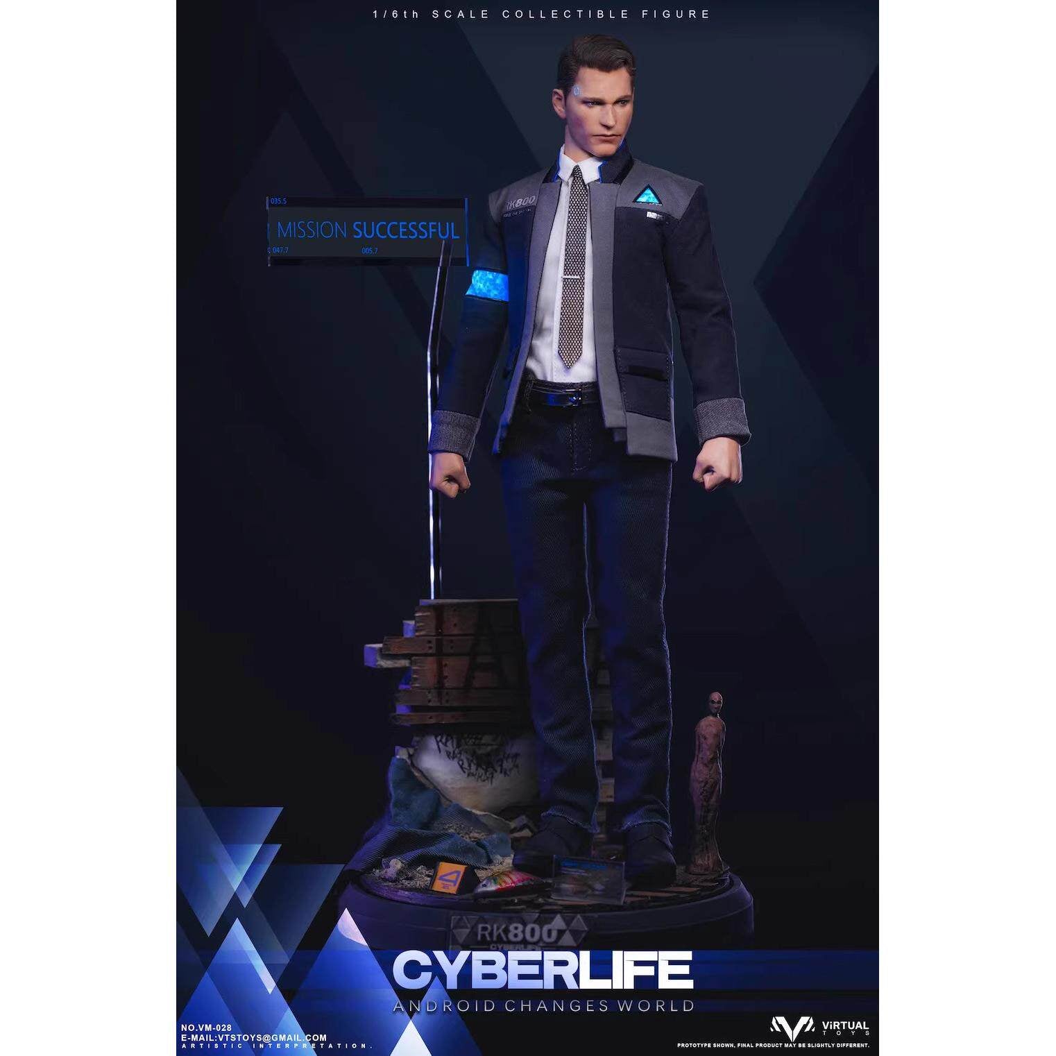VTS TOYS — Connor (Detroit: Become Human) — Unterhändler — Actionfigur im Maßstab 1:6 (VM-028)