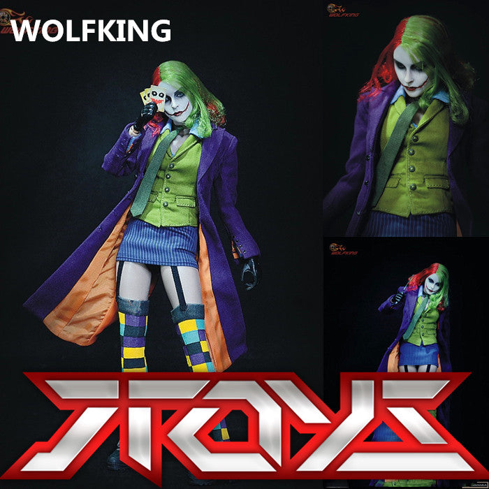 WOLFKING: 1/6 Soldatin Batman Female Joker WK89008A Actionfigur
