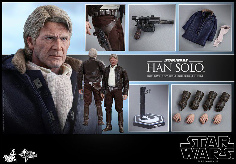 HOTTOYS 1/6 MMS374 Star Wars 7 Han Solo Han Solo Elderly action figures