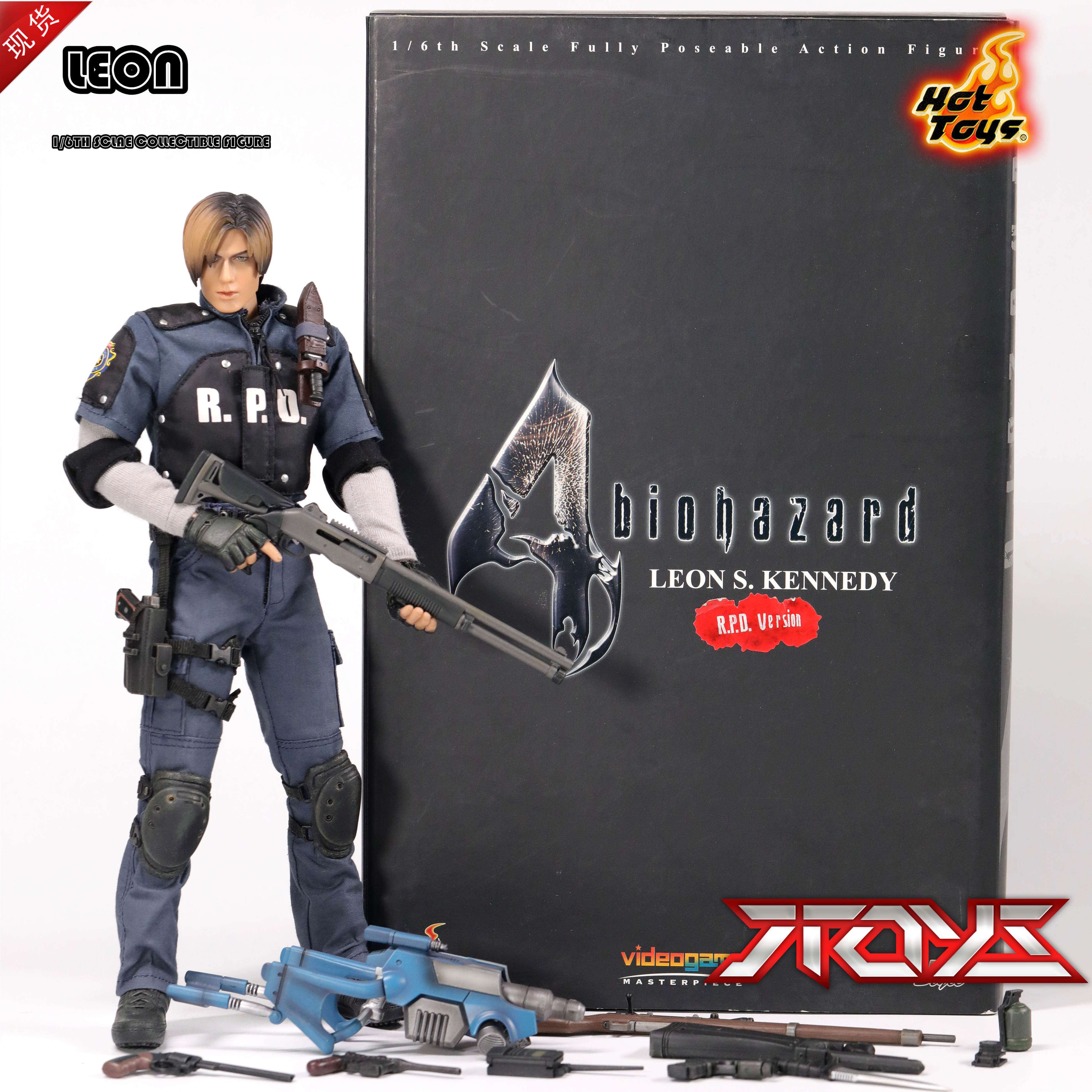 HOTTOYS 1/6 Resident Evil 4 Leon 1.0 leon police uniform version movable figure