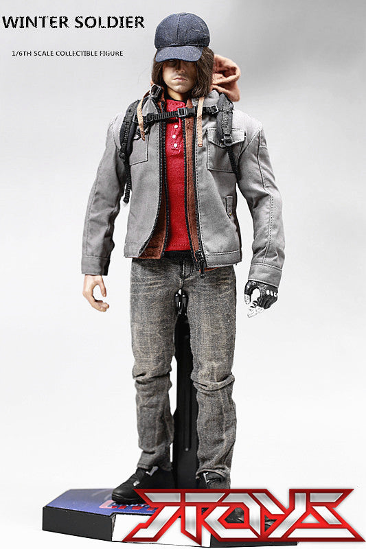 Non-HT EB ACPLAY 1/6 ATX022 Civil War Stealth Civil War Winter Soldier Actionfiguren kommen mit einem Standfuß