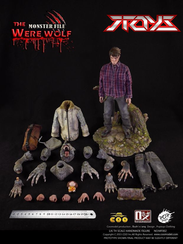 COOMODEL x Ouzhixiang 1/6 Monster Files Serie Werwolf MF002 First Edition Actionfigur
