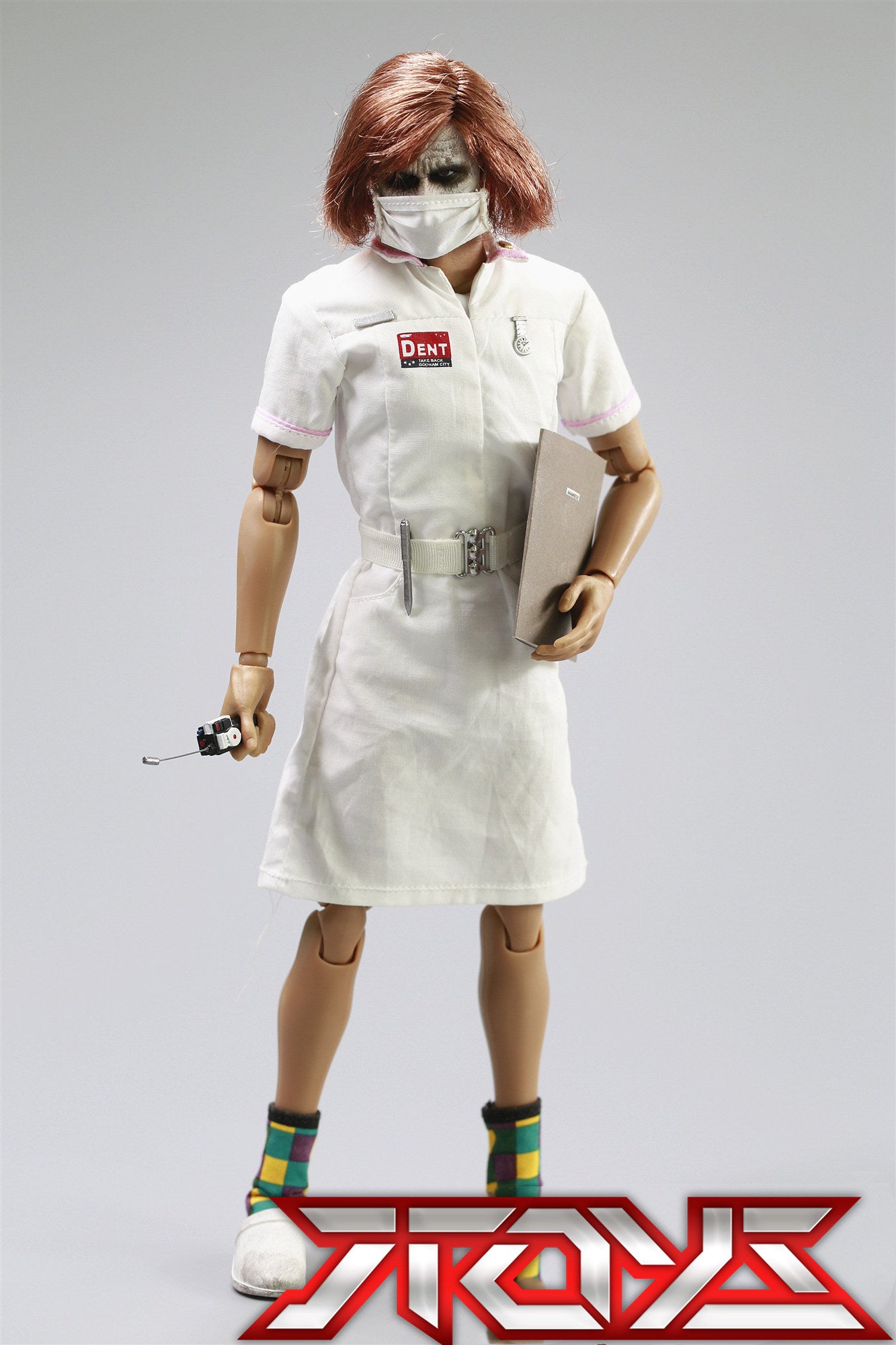 CGLTOYS MF11 1/6 Batman Krankenschwester Clown 2.0 Doppelkopfskulptur Actionfigur