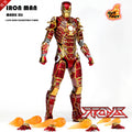 HT Hottoys Iron Man 3 MK41 Skeleton Rot Gold Retro-Rüstung Limitierte Weihnachtsfarbe MMS412 Actionfiguren