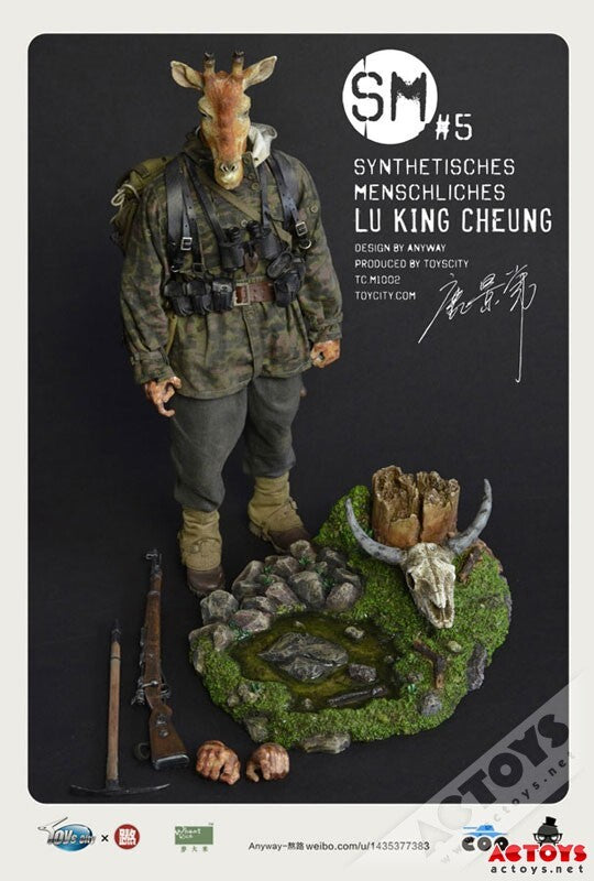 TOYSCITY M1002 1/6 synthetischer menschlicher Hirschkopf Lu Jingchang nicht-HTEBBL13 bewegliche Figur