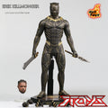 HOTTOYS HT 1/6 MMS471 Black Panther Killmonger Leopard Eric Actionfigur