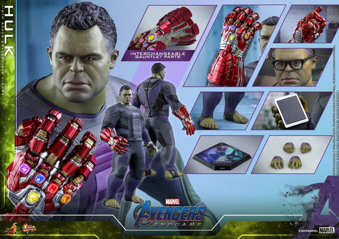 HOTTOYS HT 1/6 Avengers: Endgame Hulk 4.0 Actionfigur MMS558