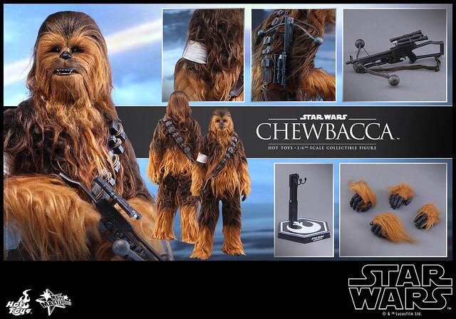 HOTTOYS 1/6 MMS375 Star Wars Eine neue Hoffnung Chewbacca 2.0 Affenmensch Einzelversion Actionfigur