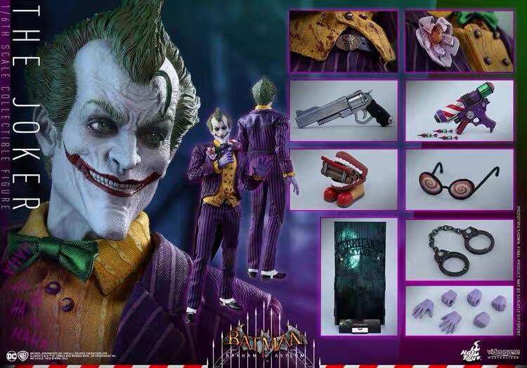 Hottoys VGM27 1/6 Batman Arkham Asylum Game Version Joker Action Figure