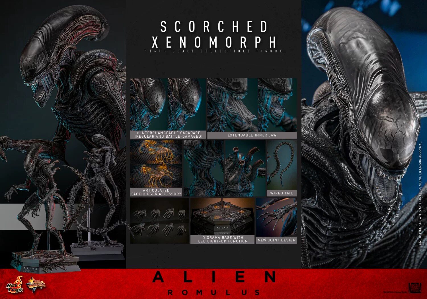 HT 1/6 Alien Death Ship Alien MMS784 Actionfigur