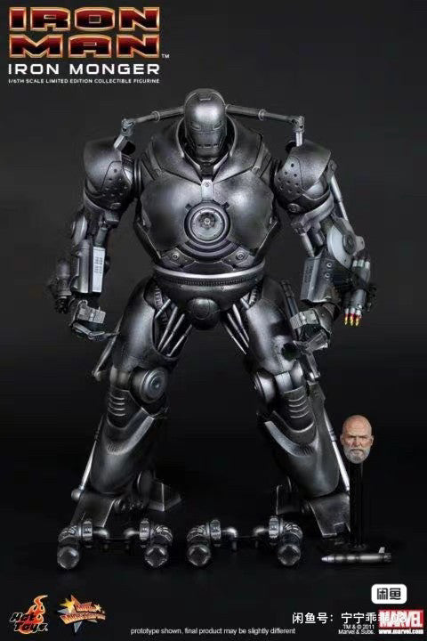 HotToys 1/6 MMS164 Iron Man Bösewicht Iron Monger MKI Actionfiguren