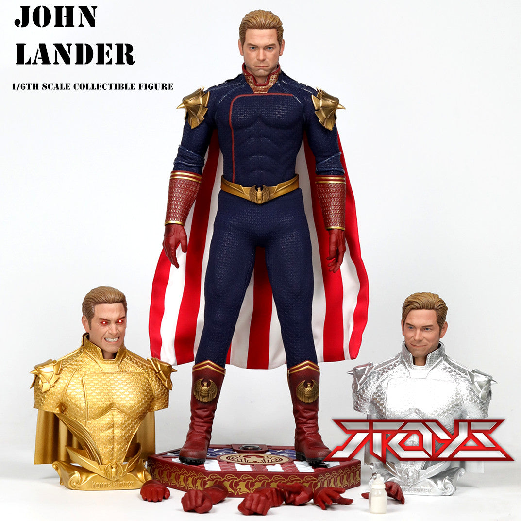 Soosootoys SST026 1:6 Protector John Fatherland Schwarze Robe Picket Dreiköpfiger Adler Figur