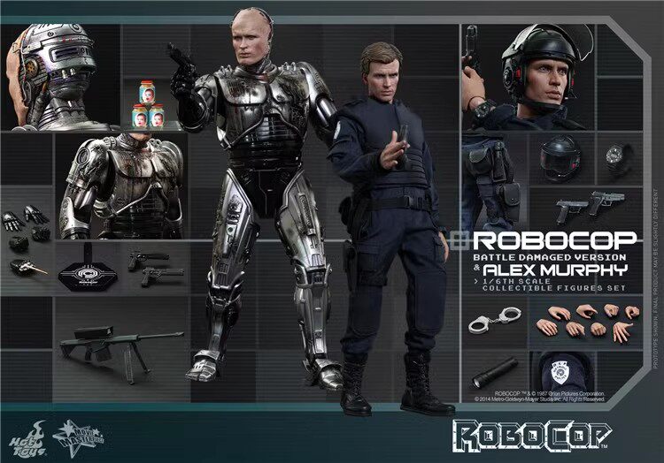 HotToys 1/6 MMS266 RoboCop Battle Damaged Edition Police Murphy Zweipersonen-Actionfigur