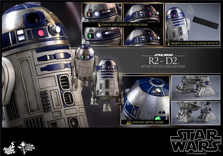 HT 1/6 MMS408 Star Wars Das Erwachen der Macht R2-D2 Roboter bewegliche Actionfigur
