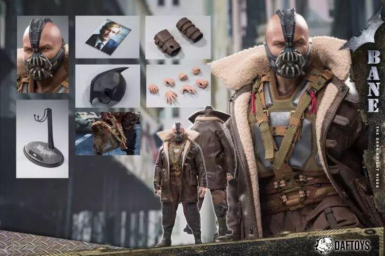 DAFTOYS 1/6 Paybain Bösewicht Batman 12-Zoll bewegliche, gummibeschichtete Darkness Rises bewegliche Figur