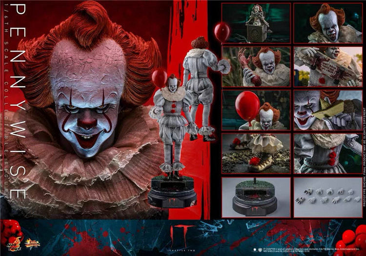 HT 1/6 MMS555 Clown 2 Es Es Clown Pennywise Actionfigur