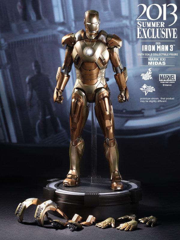 HOT TOYS HT 1/6 MMS208 Iron Man MK21 â€” Event Exclusive Edition (Gold / "Tycoon Gold" Color Scheme)