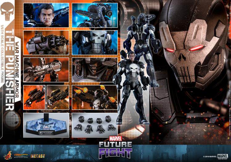 HT 1/6 VGM33D28 Steel Punisher War Machine Armor Version Die-cast Alloy Action Figure