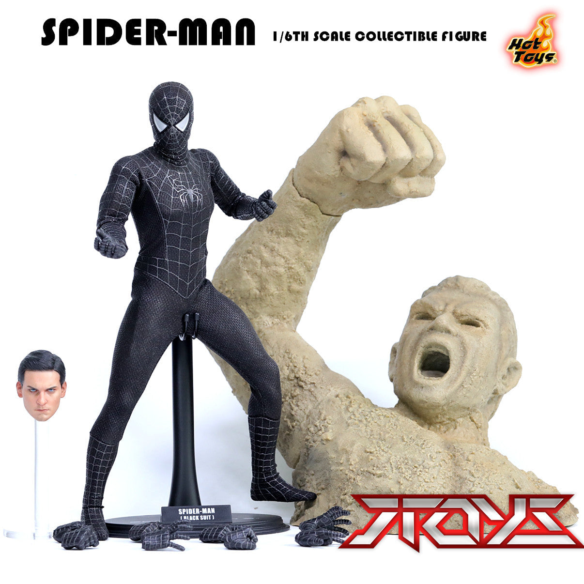 HT Hot Toys 1/6 MMS165 Spider-Man (Black Suit) â€“ Peter Parker (Tobey Maguire)