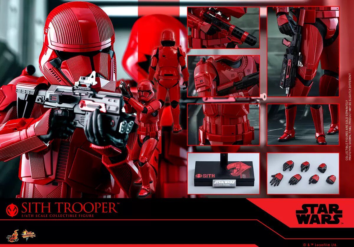 HT HotToys 1:6 MMS544 Star Wars 9 Der Aufstieg Skywalkers Sith-Sturmtruppler Actionfigur