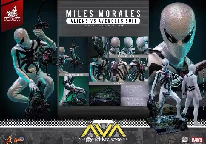 HotToys 1/6 CMS027 Aliens vs. Avengers Miles Morales Actionfigur