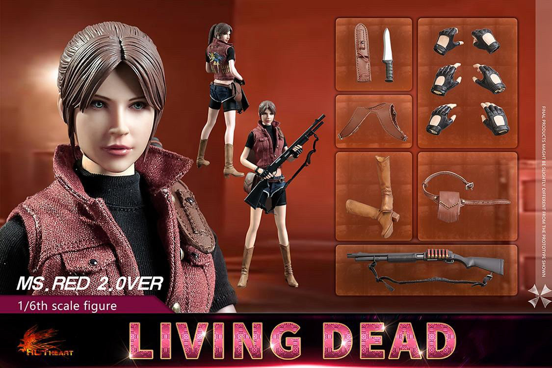 1/6 HOT HEART Resident Evil Zombie Killer Girl Version Claire 2.0 Ms.Red FD008 Actionfigur