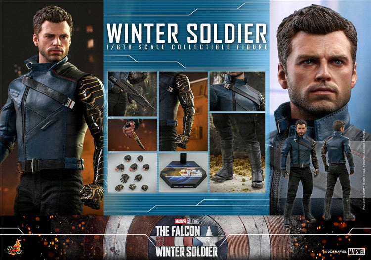 HOTTOYS 1/6 Falcon & Winter Soldier Bucky Bucky Winter Soldier Figur TMS039