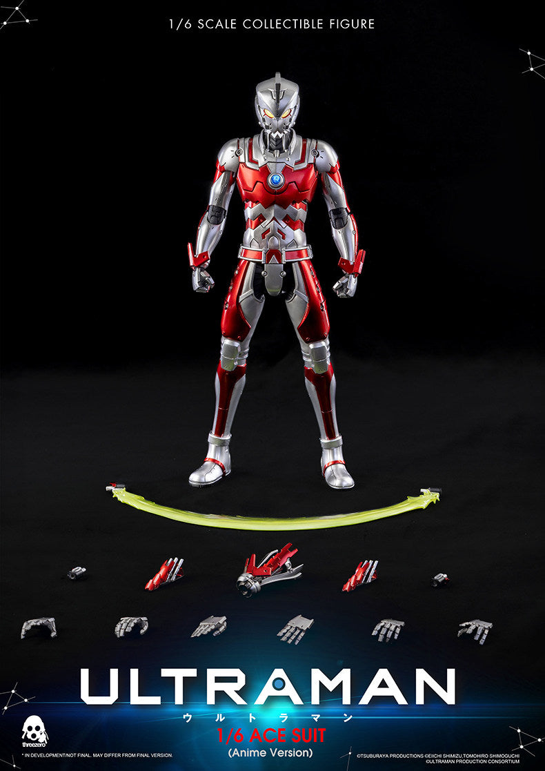 Threezero 3A 1/6 Ultraman Ace Anime Version Bewegliche Figur 3Z0131