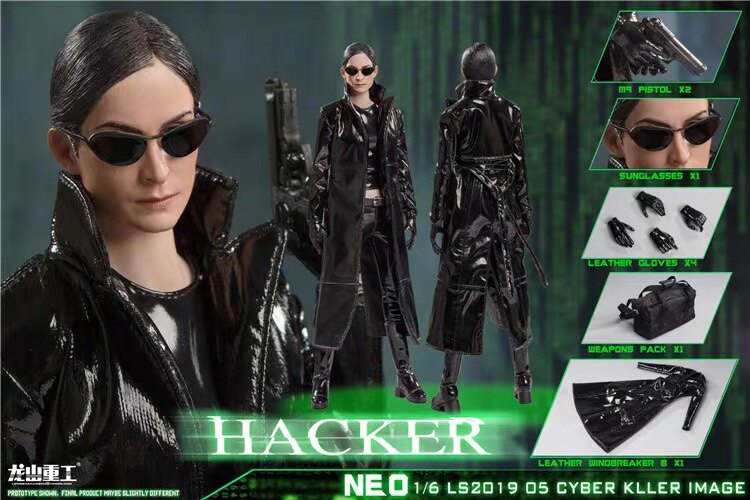 Longshan Heavy Industry 1/6 Internet Killer The Matrix weibliche Attentäterin Cuiti Nini Actionfiguren