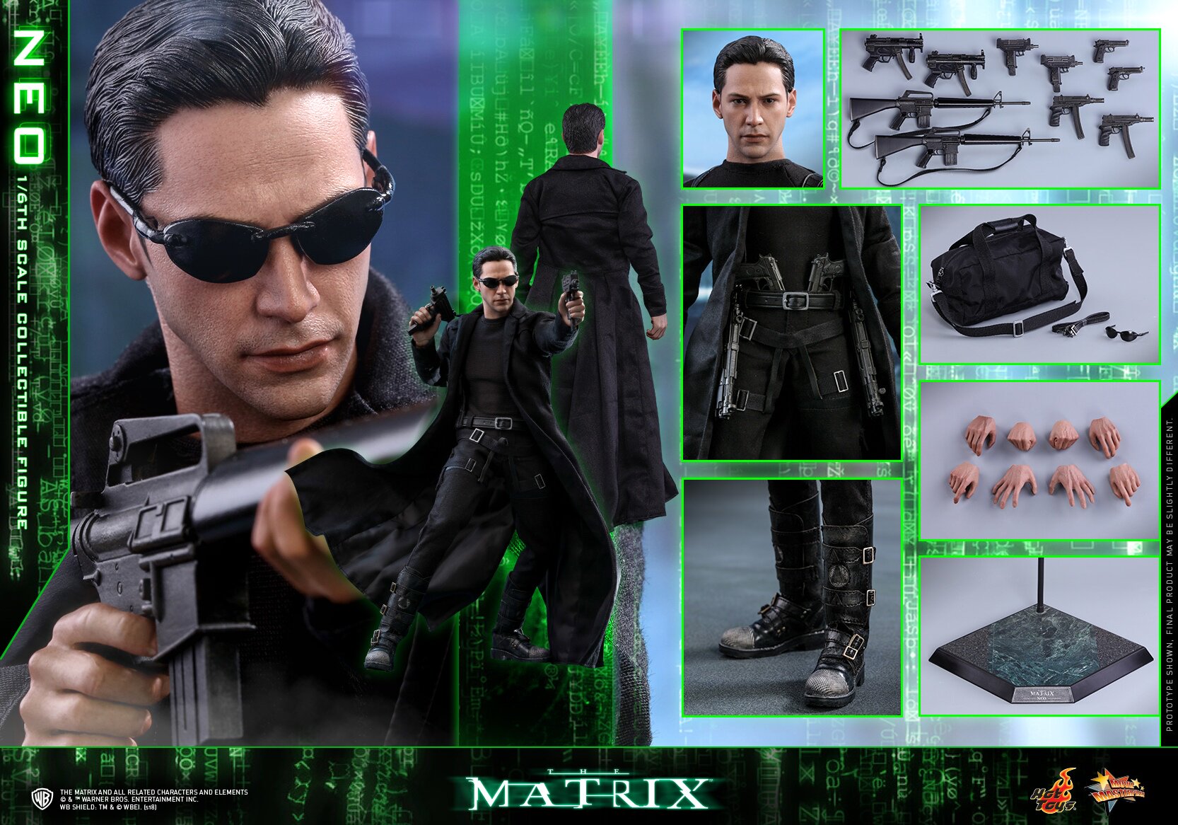 HOTTOYS HT HT MMS466 1/6 Matrix Neo Keanu Reeves NEO action figure
