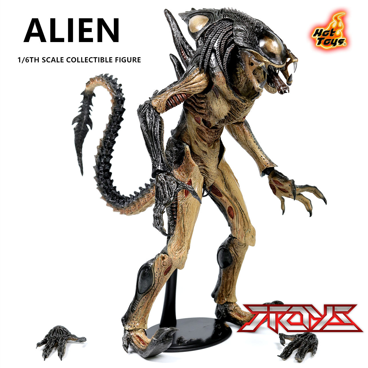 HT MMS055 AVP2 1/6 Hybrid-Alien-Eisenblut-Alien-Actionfigur