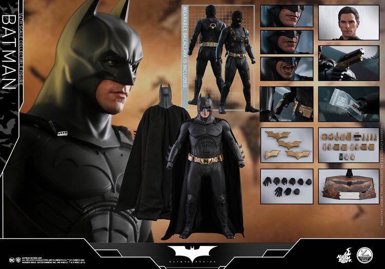 HT HotToys QS009 1/4 Batman altes Kostüm - Batman Begins Großer Bat Bruce Wayne Actionfigur